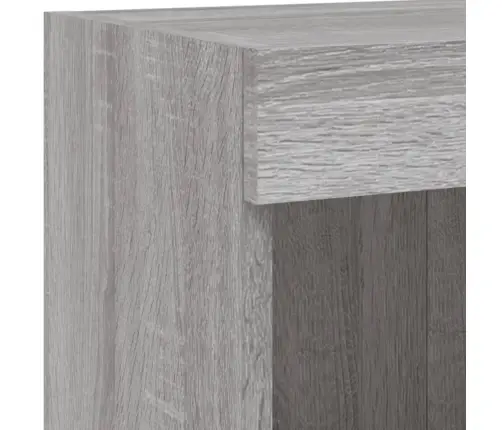 Tv Skapītis Ar Led Lampiņām, Pelēka Ozolkoka Krāsa, 100X30X30Cm Vidaxl