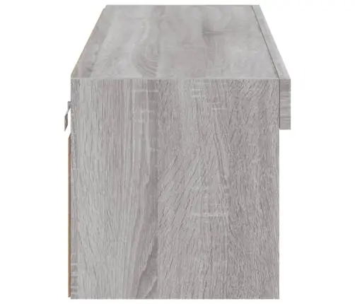 Tv Skapītis Ar Led Lampiņām, Pelēka Ozolkoka Krāsa, 100X30X30Cm Vidaxl