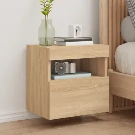 Tv Plaukti Ar Led Lampiņām, 40X30X40 Cm, Koka Krāsā Vidaxl
