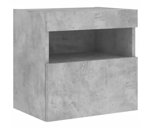 Tv Galdiņi Ar Led Lampiņām, 2 Gab., Betona Pelēki, 40X30X40 Cm Vidaxl