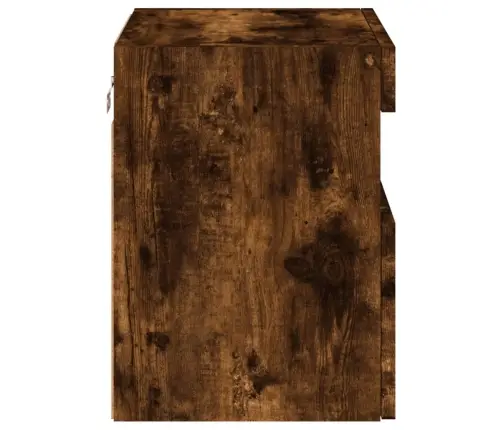 Tv Plaukti Ar Led Lampiņām, 40X30X40 Cm, Ozolkoka Krāsā Vidaxl