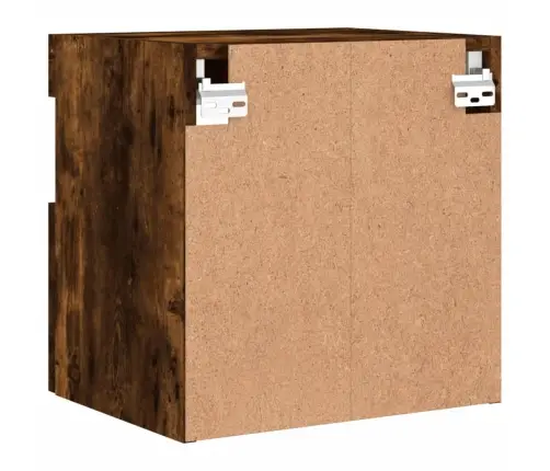 Tv Plaukti Ar Led Lampiņām, 40X30X40 Cm, Ozolkoka Krāsā Vidaxl