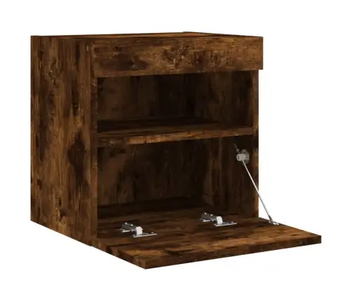 Tv Plaukti Ar Led Lampiņām, 2 Gab., 40X30X40 Cm, Ozolkoka Krāsa Vidaxl Tv Plaukti Ar Led Lampiņām, 2 Gab., 40X30X40 Cm, Ozolkoka Krāsa Vidaxl