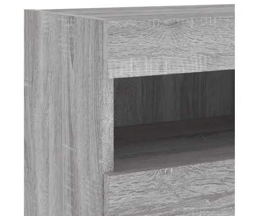 Teleri Seinakapp Led-Tuledega, Hall Sonoma Tamm, 40X30X40 Cm