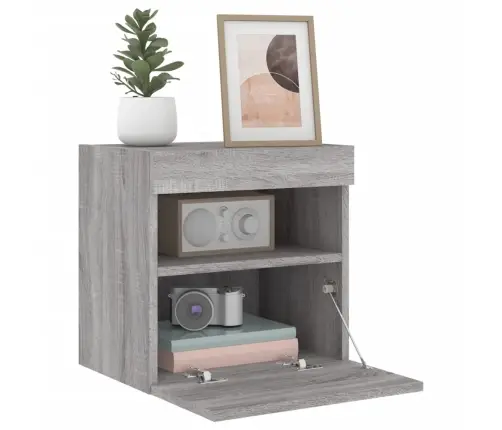 Teleri Seinakapp Led-Tuledega, Hall Sonoma Tamm, 40X30X40 Cm