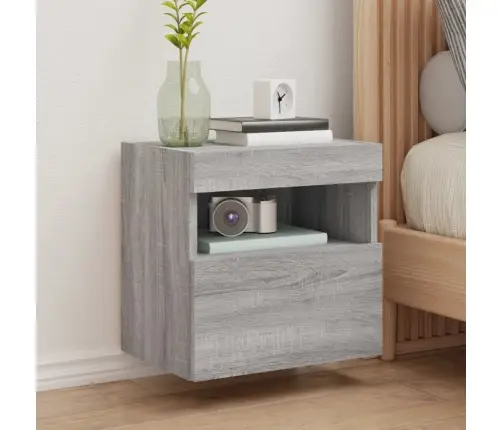 Teleri Seinakapp Led-Tuledega, Hall Sonoma Tamm, 40X30X40 Cm