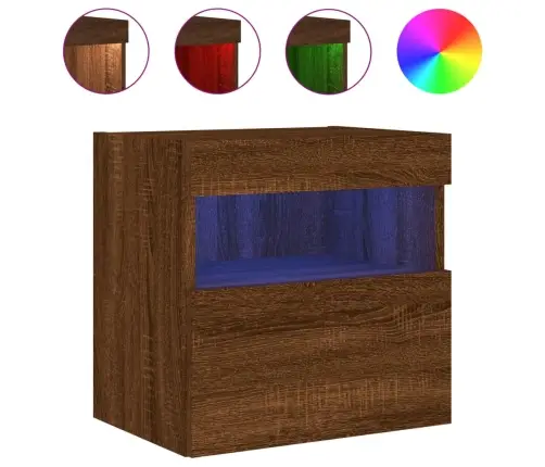 Teleri Seinakapp Led-Tuledega, Pruun Tamm, 40 X 30 X 40 Cm Teleri Seinakapp Led-Tuledega, Pruun Tamm, 40 X 30 X 40 Cm