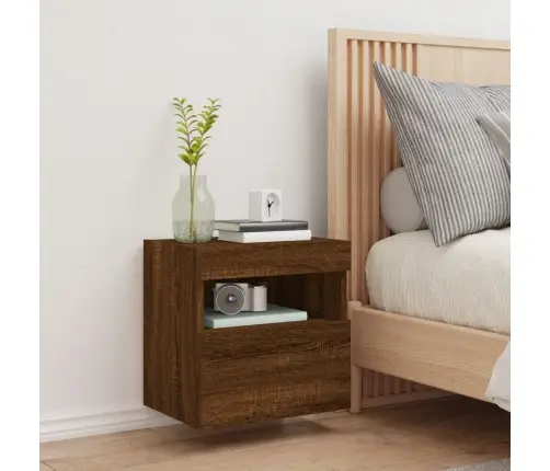 Teleri Seinakapp Led-Tuledega, Pruun Tamm, 40 X 30 X 40 Cm Teleri Seinakapp Led-Tuledega, Pruun Tamm, 40 X 30 X 40 Cm