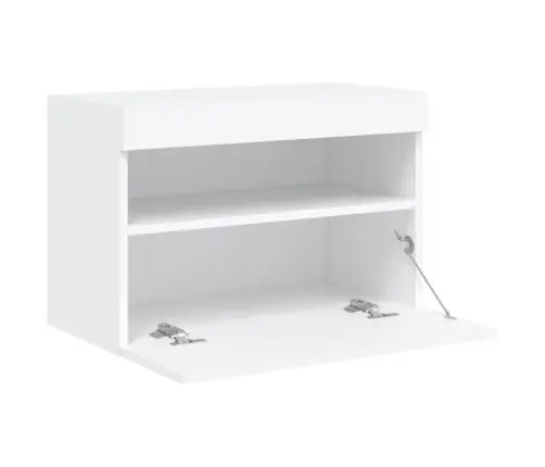 Tv Galdiņš Ar Led Lampiņām, Balti, 60X30X40 Cm Vidaxl Tv Galdiņš Ar Led Lampiņām, Balti, 60X30X40 Cm Vidaxl