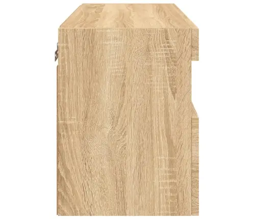 Tv Plaukti Ar Led Lampiņām, 60X30X40 Cm, Koka Krāsā Vidaxl