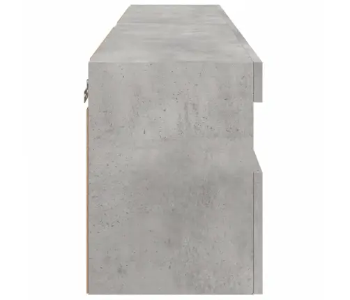 Tv Galdiņi Ar Led Lampiņām, 2 Gab., Betona Pelēki, 60X30X40 Cm Vidaxl