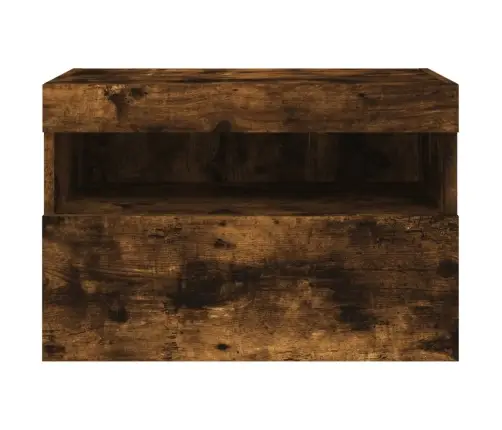 Tv Plaukti Ar Led Lampiņām, 60X30X40 Cm, Ozolkoka Krāsā Vidaxl