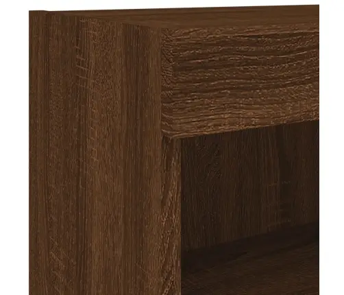 Tv Plaukti Ar Led Lampiņām, 60X30X40 Cm, Brūna Ozolkoka Vidaxl