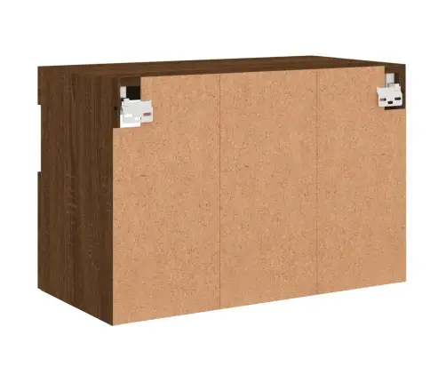 Tv Plaukti Ar Led Lampiņām, 60X30X40 Cm, Brūna Ozolkoka Vidaxl