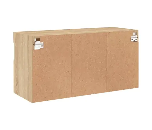 Sieninė Tv Spintelė Su Led Lemputėmis, Ąžuolo, 80X30X40Cm Sieninė Tv Spintelė Su Led Lemputėmis, Ąžuolo, 80X30X40Cm