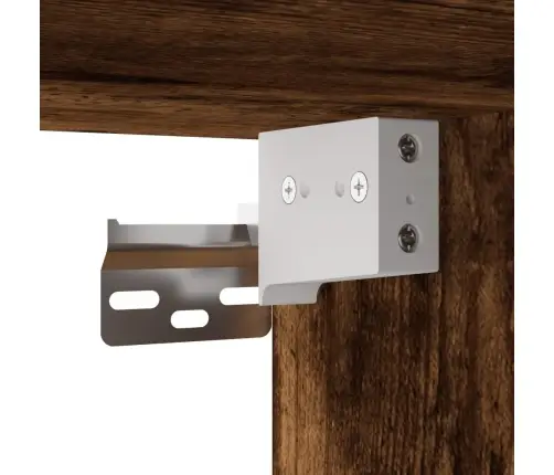 Teleri Seinakapid Led-Tuledega 2 Tk, Suitsutamm, 80X30X40 Cm