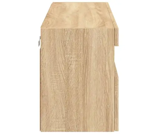 Tv Plaukti Ar Led Lampiņām, 100X30X40 Cm, Koka Krāsā Vidaxl