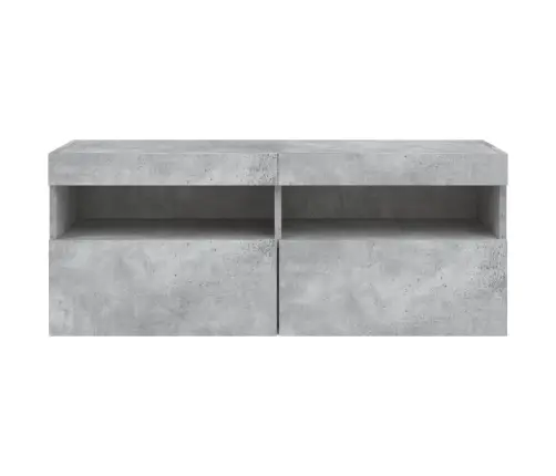 Tv Galdiņi Ar Led Lampiņām, Betona Pelēki, 100X30X40 Cm Vidaxl Tv Galdiņi Ar Led Lampiņām, Betona Pelēki, 100X30X40 Cm Vidaxl