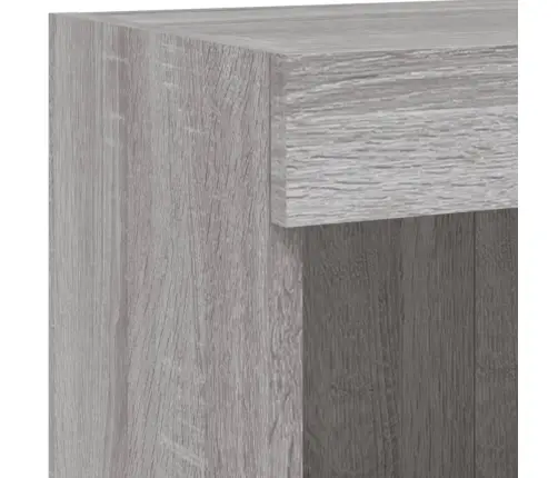 Sieninė Tv Spintelė Su Led Lemputėmis, Pilka, 100X30X40Cm