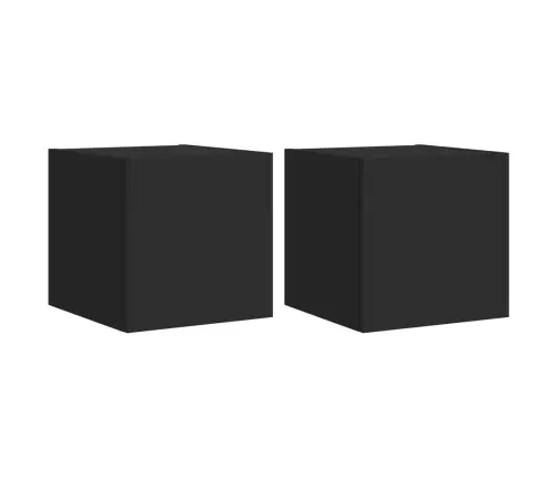 Teleri Seinakapid Led-Tuledega 2 Tk, Must, 30,5 X 35 X 30 Cm Teleri Seinakapid Led-Tuledega 2 Tk, Must, 30,5 X 35 X 30 Cm