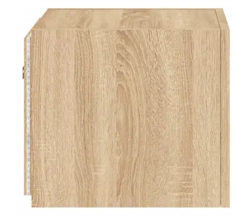 Tv Plaukti Ar Led Lampiņām, 30,5X35X30 Cm, Koka Krāsā Vidaxl