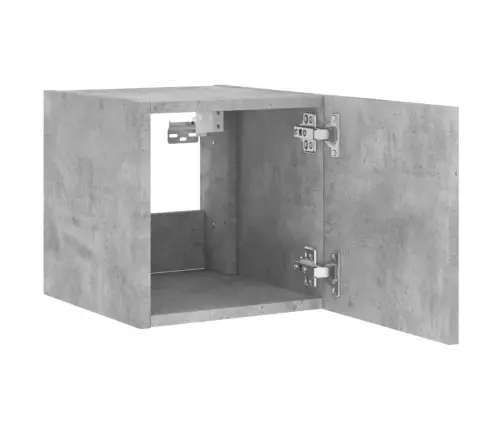 Teleri Seinakapid Led-Tuledega 2 Tk, Betoonhall, 30,5X35X30 Cm