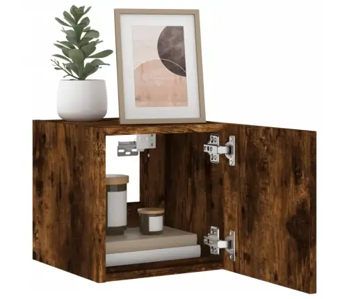 Tv Plaukti Ar Led Lampiņām, 30,5X35X30 Cm, Ozolkoka Krāsā Vidaxl