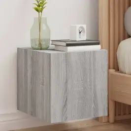 Teleri Seinakapid Led-Tuledega 2 Tk, Hall Sonoma, 30,5X35X30 Cm