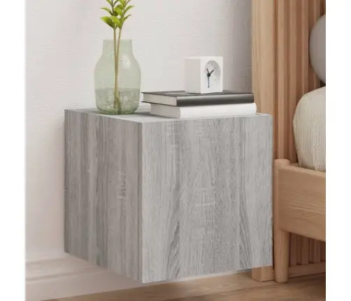 Teleri Seinakapid Led-Tuledega 2 Tk, Hall Sonoma, 30,5X35X30 Cm
