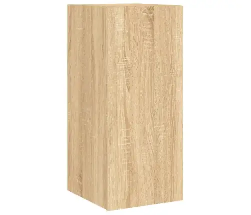 Tv Plaukti Ar Led Lampiņām, 2 Gab., 30,5X35X70 Cm, Koka Krāsa Vidaxl