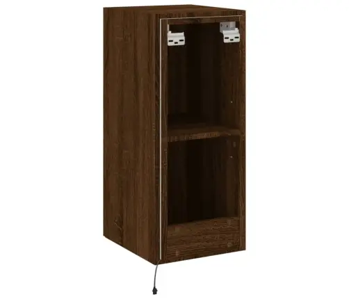 Tv Plaukti Ar Led Lampiņām, 30,5X35X70 Cm, Brūna Ozola Vidaxl