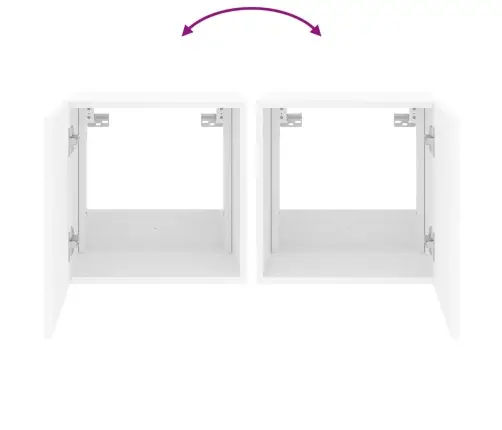 Tv Galdiņš Ar Led Lampiņām, Balti, 40,5X35X40 Cm Vidaxl Tv Galdiņš Ar Led Lampiņām, Balti, 40,5X35X40 Cm Vidaxl