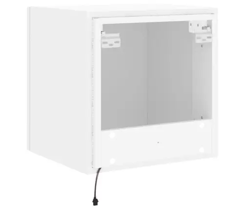 Tv Galdiņi Ar Led Lampiņām, 2 Gab., Balti, 40,5X35X40 Cm Vidaxl