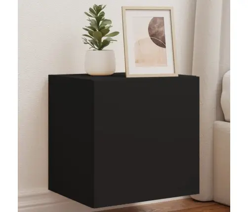 Tv Galdiņš Ar Led Lampiņām, Melni, 40,5X35X40 Cm Vidaxl