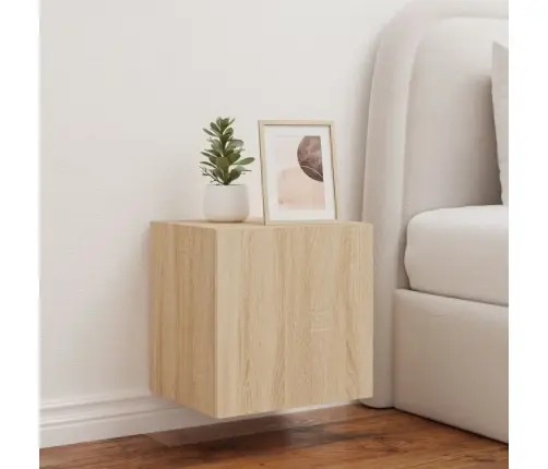 Tv Plaukti Ar Led Lampiņām, 40,5X35X40 Cm, Koka Krāsā Vidaxl Tv Plaukti Ar Led Lampiņām, 40,5X35X40 Cm, Koka Krāsā Vidaxl