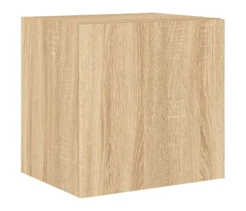 Tv Plaukti Ar Led Lampiņām, 2 Gab., 40,5X35X40 Cm, Koka Krāsa Vidaxl