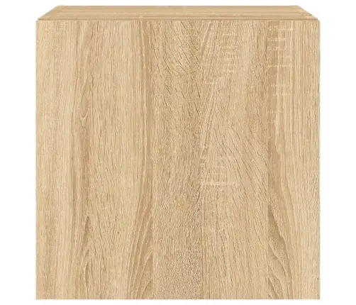 Tv Plaukti Ar Led Lampiņām, 2 Gab., 40,5X35X40 Cm, Koka Krāsa Vidaxl