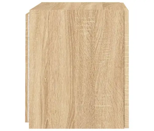 Tv Plaukti Ar Led Lampiņām, 2 Gab., 40,5X35X40 Cm, Koka Krāsa Vidaxl