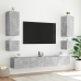 Tv Galdiņi Ar Led Lampiņām, Betona Pelēki, 40,5X35X40 Cm Vidaxl
