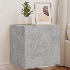 Tv Galdiņi Ar Led Lampiņām, Betona Pelēki, 40,5X35X40 Cm Vidaxl