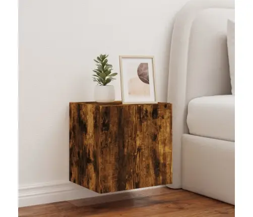 Tv Plaukti Ar Led Lampiņām, 40,5X35X40 Cm, Ozolkoka Krāsā Vidaxl