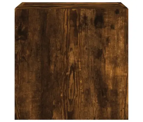 Sieninės Tv Spintelės Su Led, 2Vnt., Dūminės, 40,5X35X40Cm