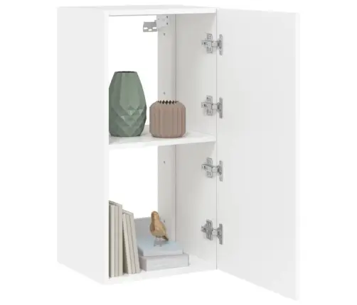 Tv Galdiņš Ar Led Lampiņām, Balti, 40,5X35X80 Cm Vidaxl