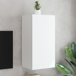 Tv Galdiņš Ar Led Lampiņām, Balti, 40,5X35X80 Cm Vidaxl