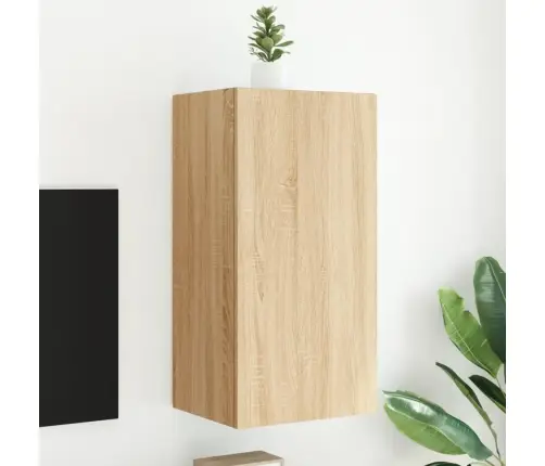 Tv Plaukti Ar Led Lampiņām, 40,5X35X80 Cm, Koka Krāsā Vidaxl Tv Plaukti Ar Led Lampiņām, 40,5X35X80 Cm, Koka Krāsā Vidaxl