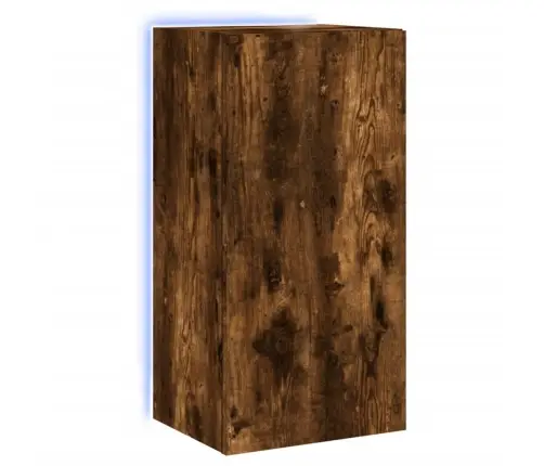 Tv Plaukti Ar Led Lampiņām, 40,5X35X80 Cm, Ozolkoka Krāsā Vidaxl