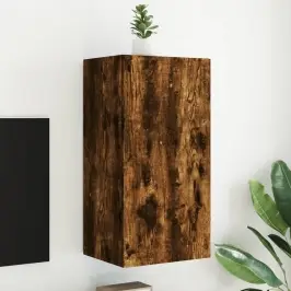 Tv Plaukti Ar Led Lampiņām, 40,5X35X80 Cm, Ozolkoka Krāsā Vidaxl