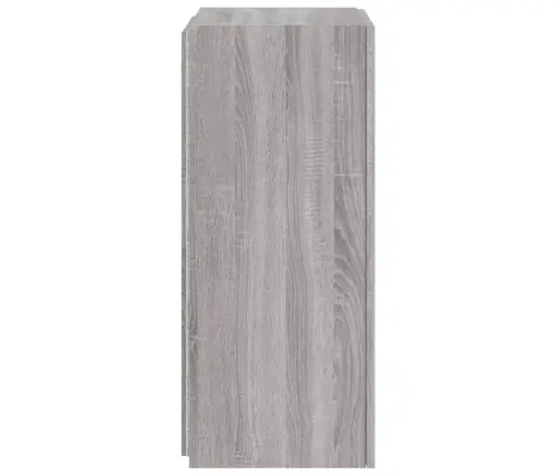 Sieninė Tv Spintelė Su Led Lemputėmis, Pilka, 40,5X35X80Cm