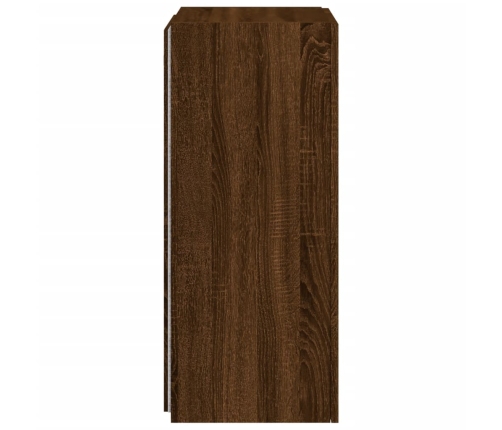 Tv Plaukti Ar Led Lampiņām, 40,5X35X80 Cm, Brūna Ozola Vidaxl
