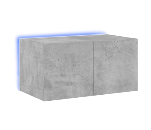 Tv Galdiņi Ar Led Lampiņām, Betona Pelēki, 60X35X31 Cm Vidaxl